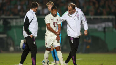 Photo of كسر في ذراع جنابري لاعب بايرن ميونخ يبعده عن الملاعب لعدة أسابيع